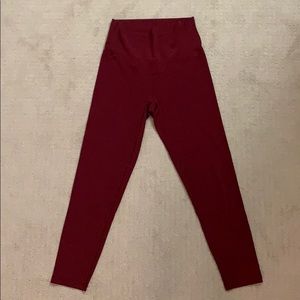 Aerie Maroon High Waisted Leggings